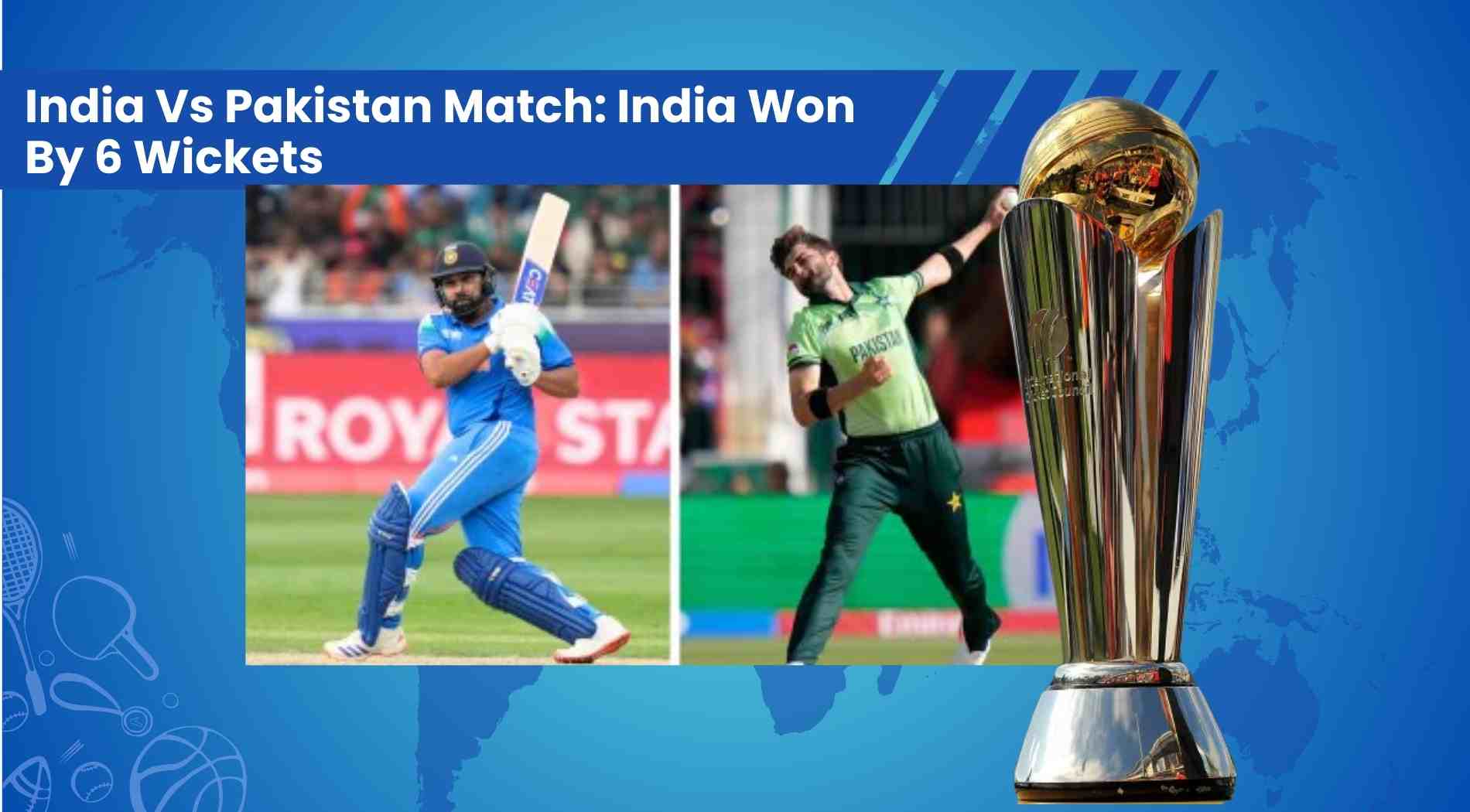 Pakistan National Cricket Team Vs India National Cricket Team Match Scorecard