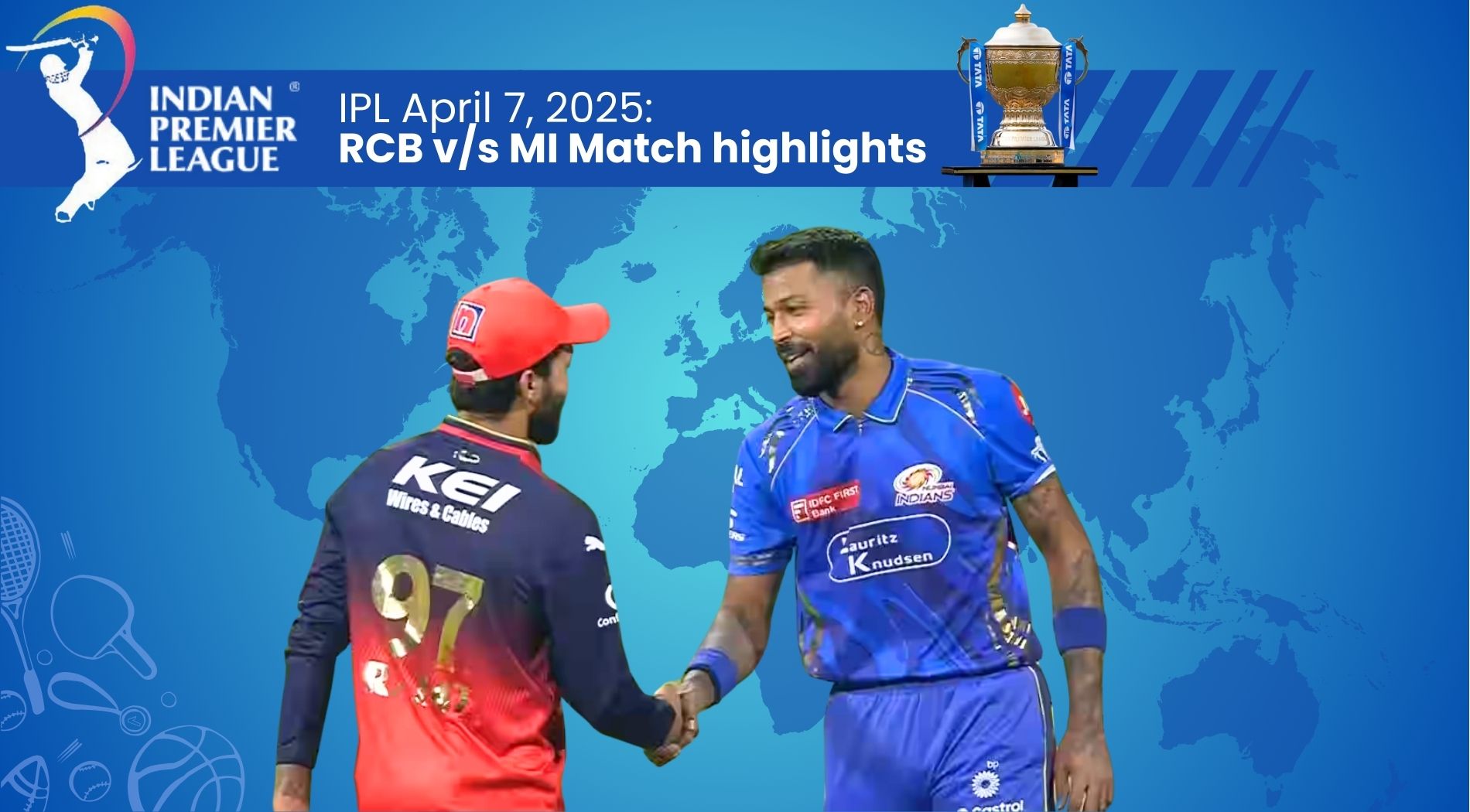 RCB vs MI Match Highlights